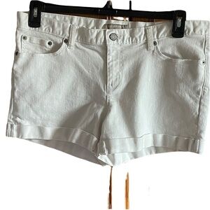 Banana Republic Women's White Denim Shorts size 12 great condition